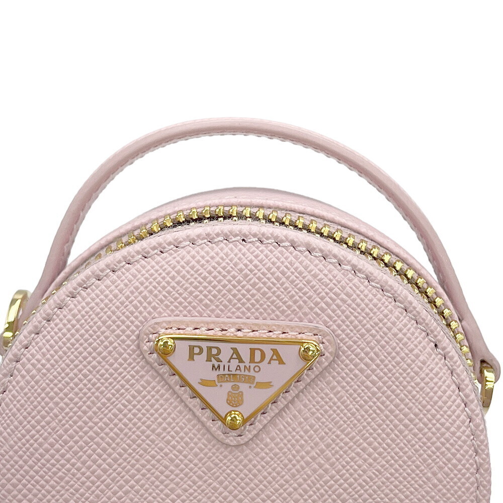 Prada Clutch Triangle Logo Chain Attached Bag - Picture 8 of 12